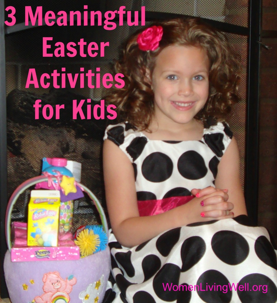 If you're looking for some fun Christ-centered Easter traditions for kids, here are 3 Easter traditions I do with my kids each year that teach about Jesus. #WomenLivingWell #Easter #kidsactivities #Jesus