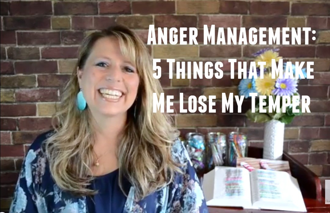 Sometimes it is very hard to manage our anger. Here are five things that make me lose my temper and how I learn to keep it under control.  #Biblestudy #Proverbs #WomensBibleStudy #GoodMorningGirls