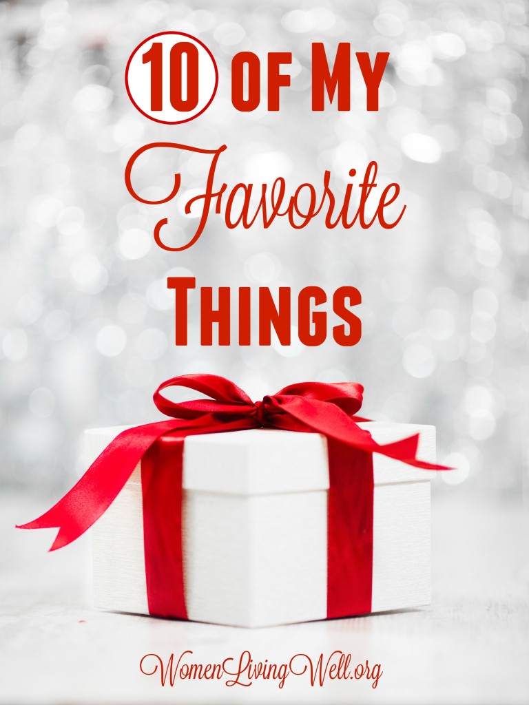 Most of my favorite things are things you can't buy; they are about family and home. But, here are 10 of my favorite things to buy a loved one in your life. #WomenLivingWell #Giftguide #bibles #cosmetics #macbookw