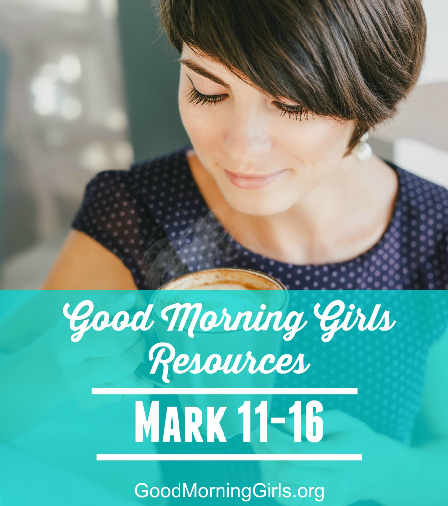 Join Good Morning Girls as we read through the Bible cover to cover one chapter a day. Here are the resources you need to study the Book of Mark. #Biblestudy #Mark #WomensBibleStudy #GoodMorningGirls