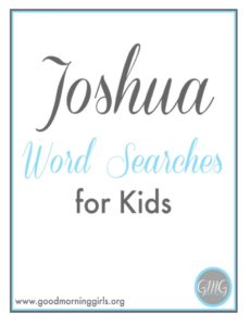 Joshua Word Searches for Kids