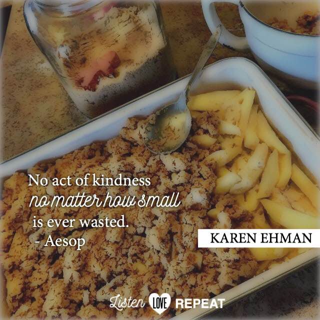 No act of kindness, no matter how small, is ever wasted. - Aesop #WomenLivingWell #homemaking #friendship #hospitality