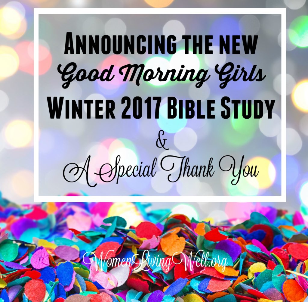 Join Good Morning Girls as we read through the Bible cover to cover one chapter a day. Here is all of the information you need for the winter Bible study. #Biblestudy #WomensBibleStudy #GoodMorningGirls