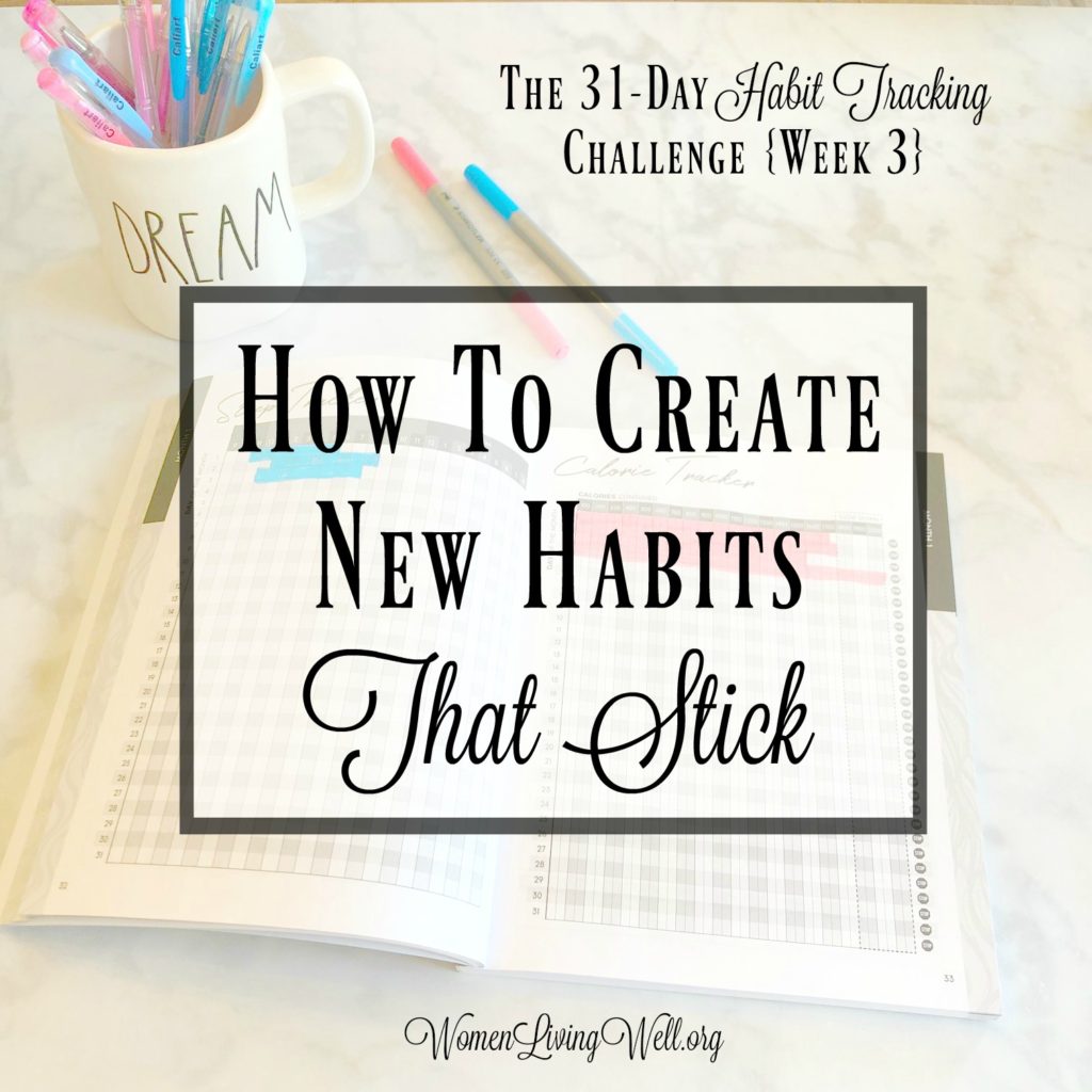 We can make changes in our lives, but the question is will those changes turn into new habits and will those habits stick.  #WomenLivingWell #Habittrackers #bulletjournal