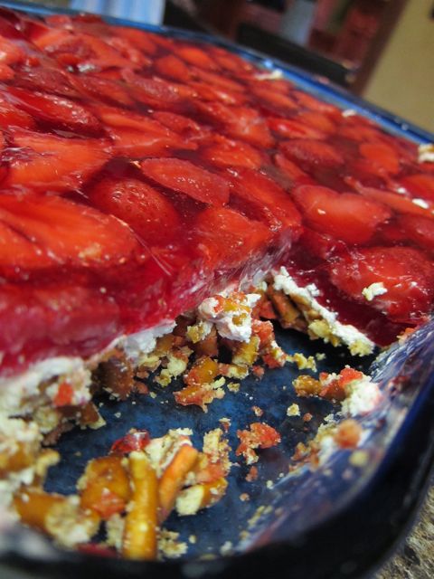 This is the best ever Strawberry Pretzel Salad recipe you'll ever try. It's simple and easy, and always a fan favorite for every potluck or get-together. #WomenLivingWell #strawberry #salad  #kidfriendly