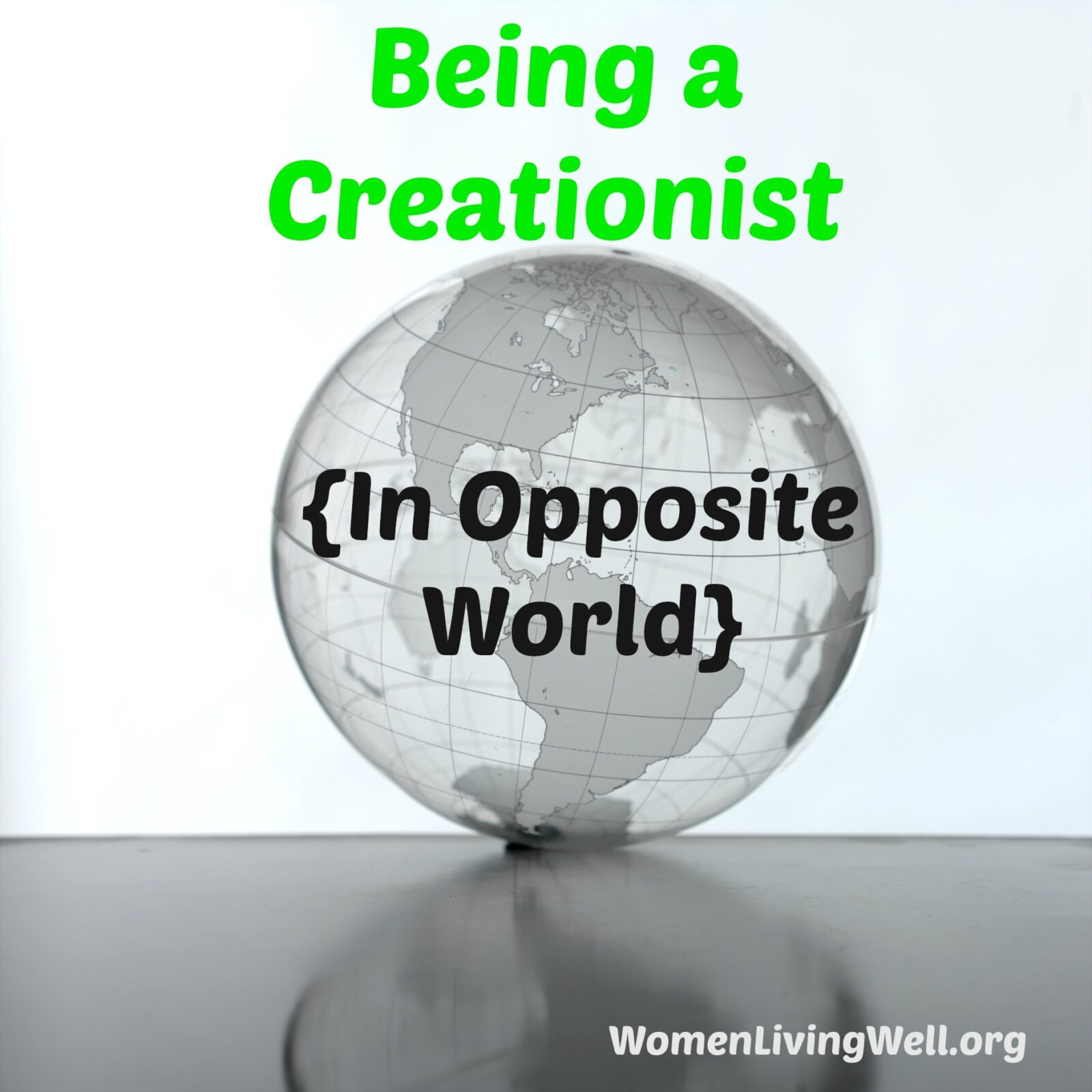 Being a Creationist {In Opposite World}