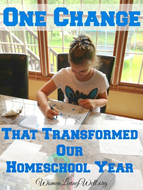 One change that transformed our homeschool year