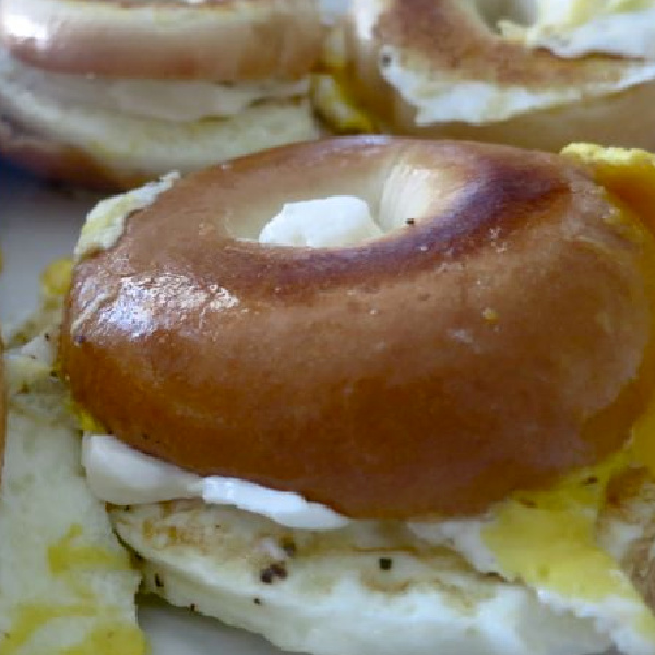 Breakfast Bagel Egg Sandwich