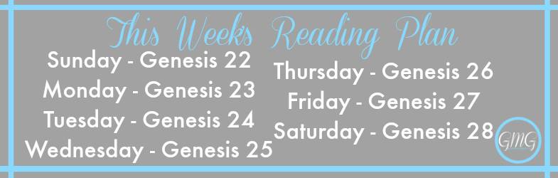 Genesis Reading Plan Week 4