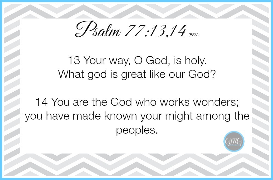 Memory Work Psalm 7713,14