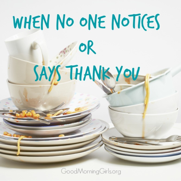 When No One Notices or Says Thank You {Matthew 20}