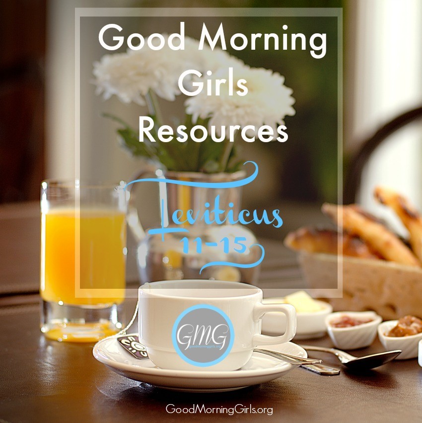 Good Morning Girls Resources {Leviticus 11-15}
