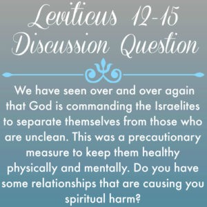 Leviticus 12-15
