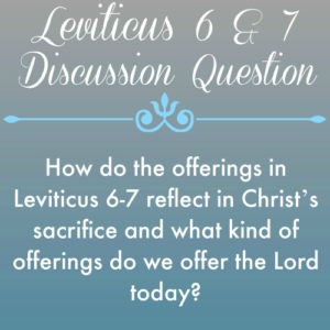 Leviticus 6-7