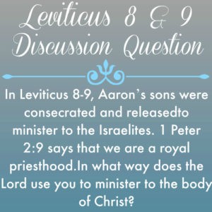 Leviticus 8-9