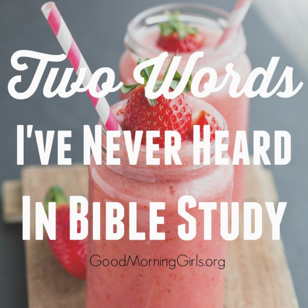 Two Words I’ve Never Heard In Bible Study {Proverbs 10}