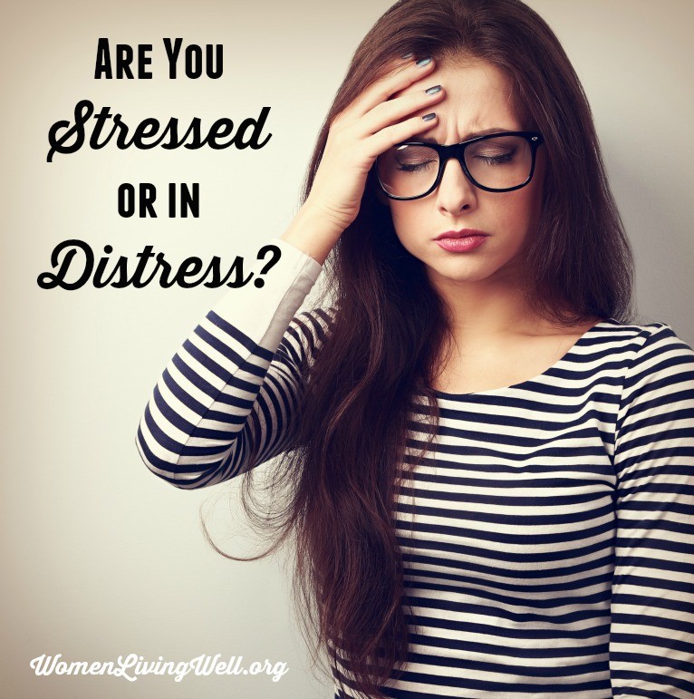 Being stressed and being in distress are not the same thing. We can relieve stress by good preparation, but there is only One who can relieve our distress. #WomenLivingWell #stress #givingthanks