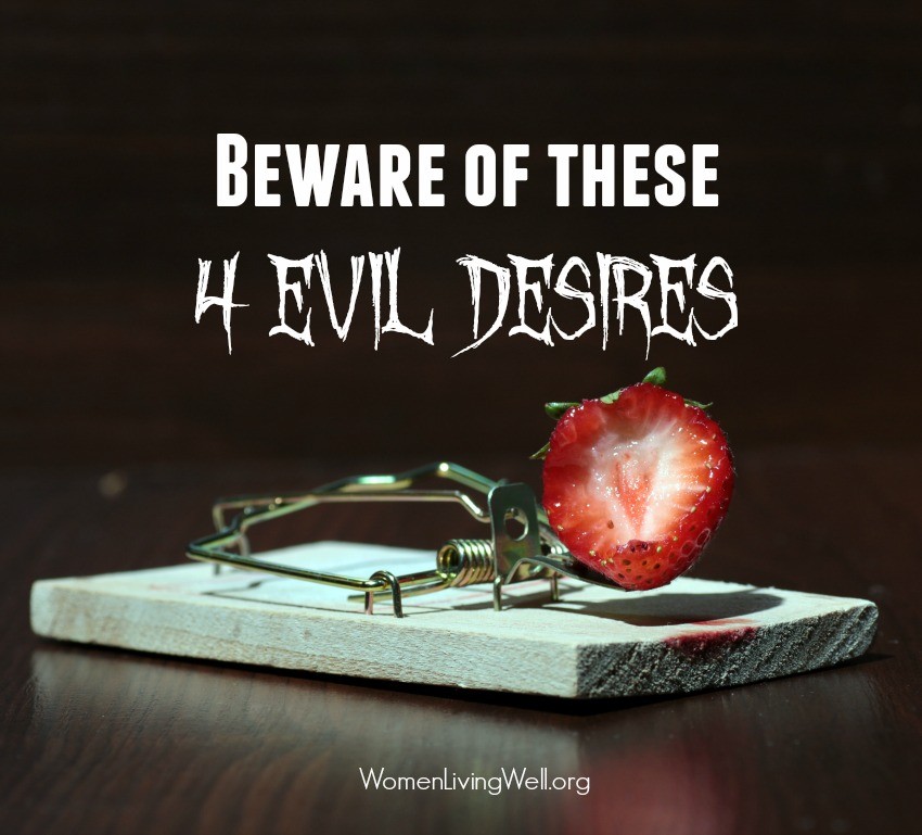 We tend to look at the Old Testament as not relevant to us today, but it was written for our instruction. Beware of these four evil desires in Numbers. #Numbers #WomensBibleStudy #GoodMorningGirls