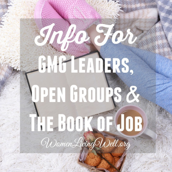 Info For GMG Leaders, Open Groups & The Book of Job