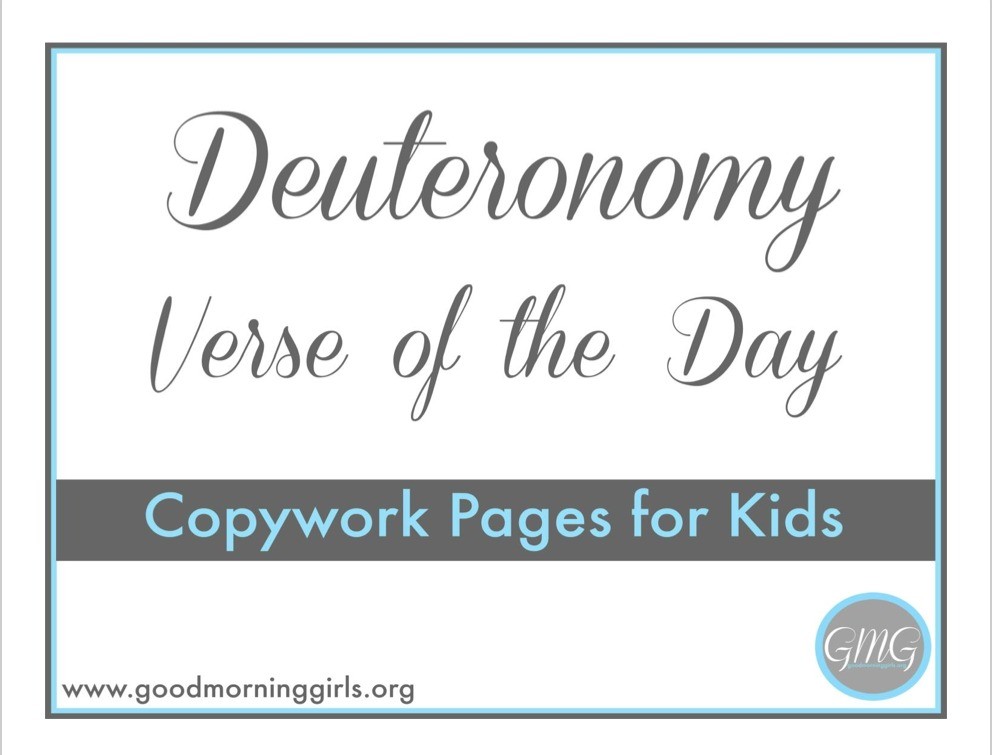 Deuteronomy Verse of the Day for Kids