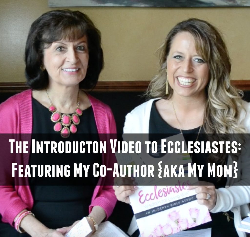 Watch this introduction to Ecclesiastes and find out all you need to know to join the Good Morning Girls online Bible study that I co-authored with my mom. #Biblestudy #Ecclesiastes #WomensBibleStudy #GoodMorningGirls