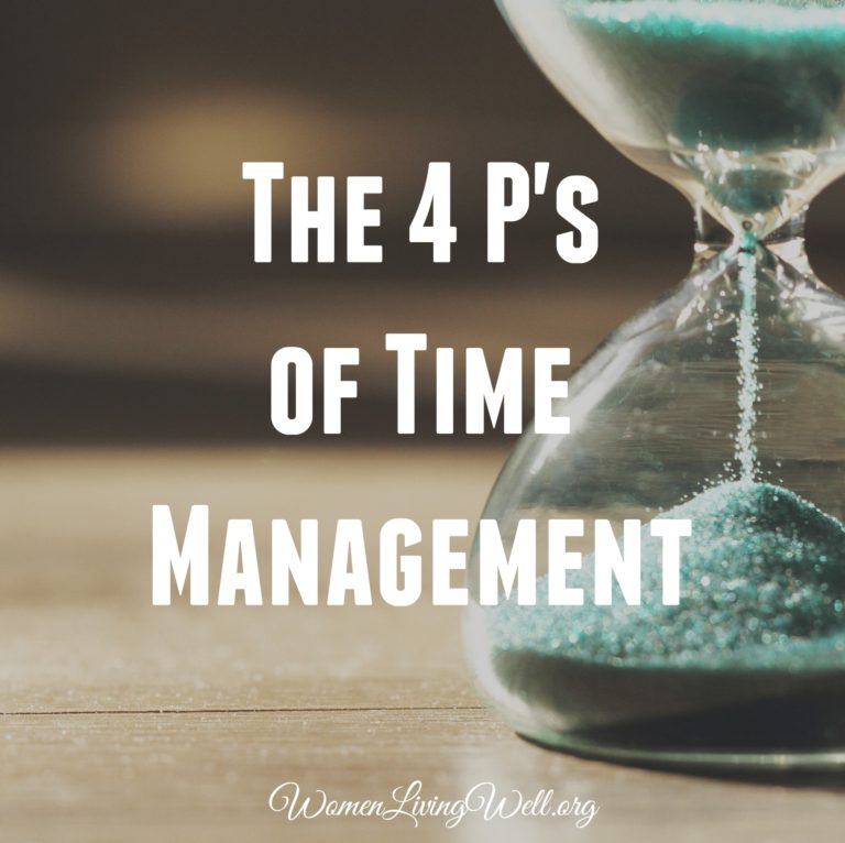 The 4 P’s of Time Management