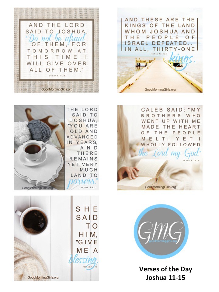 Good Morning Girls Resources {Joshua 11-15} - Women Living Well