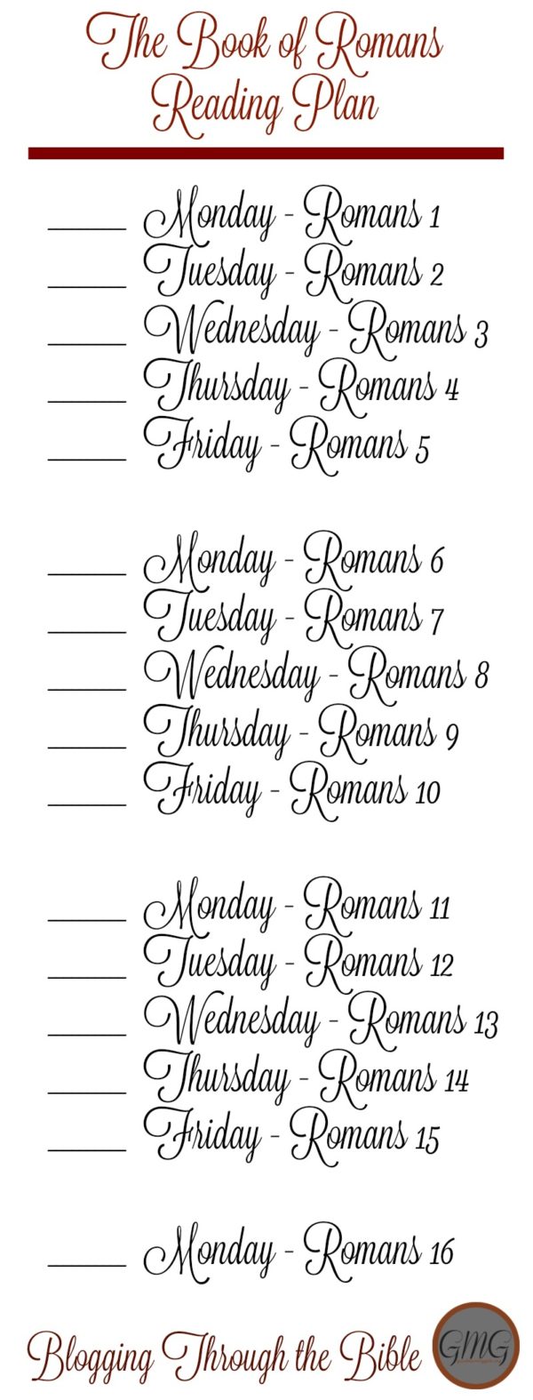 Good Morning Girls Resources for the Book of Romans - Women Living Well