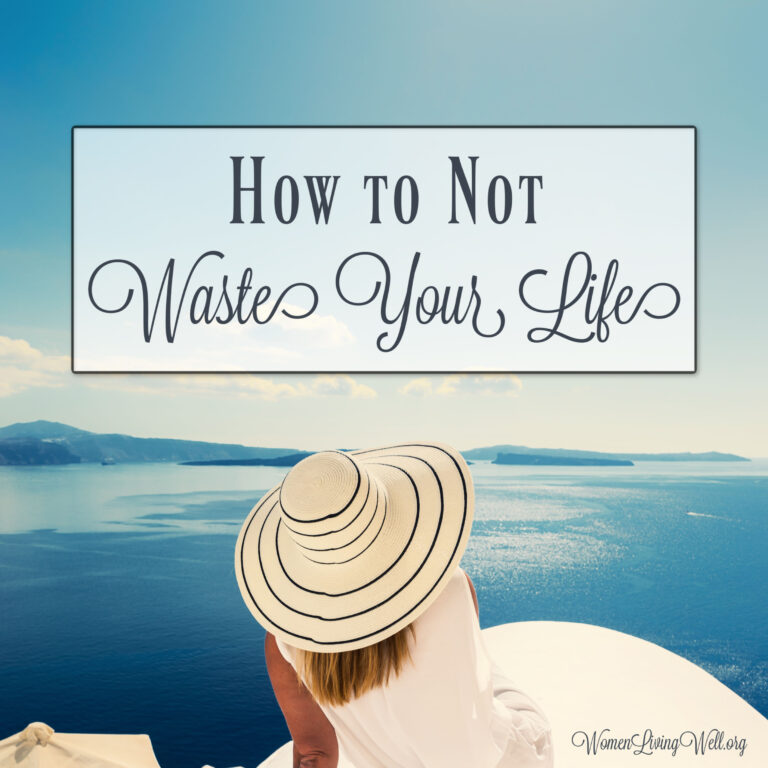How to Not Waste Your Life