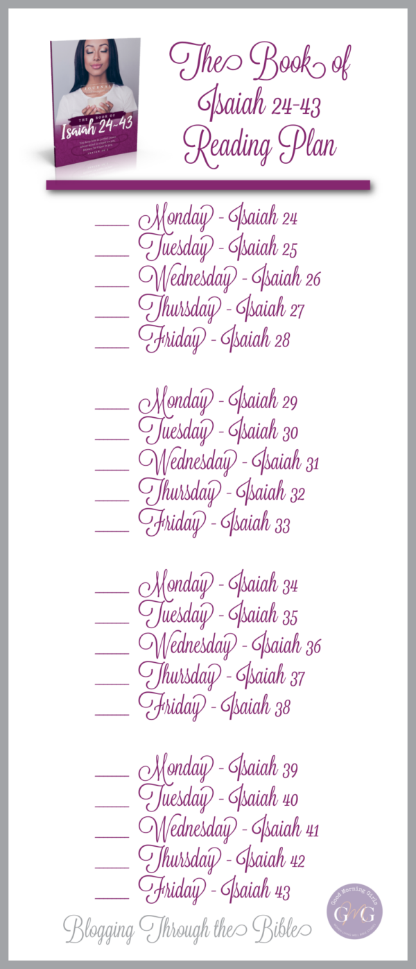 Good Morning Girls Resources for the Book Of Isaiah 24-43 - Women ...