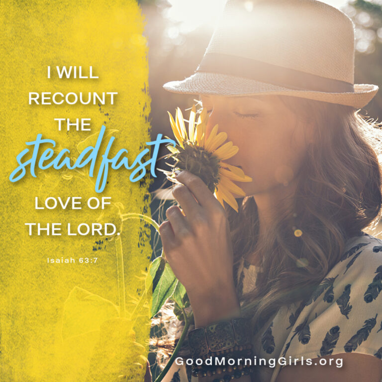 Good Morning Girls Resources {Isaiah 59-63} - Women Living Well