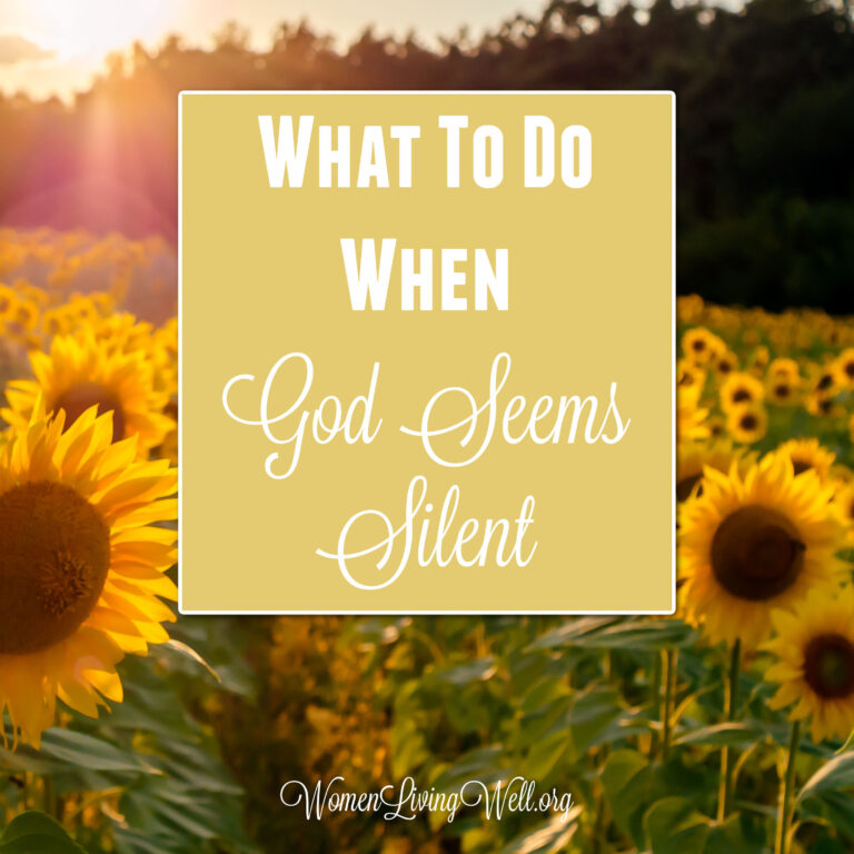 What To Do When God Seems Silent