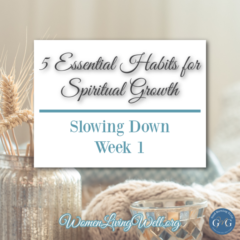 5 Essential Habits for Slowing Down {Slowing Down: Week 1}