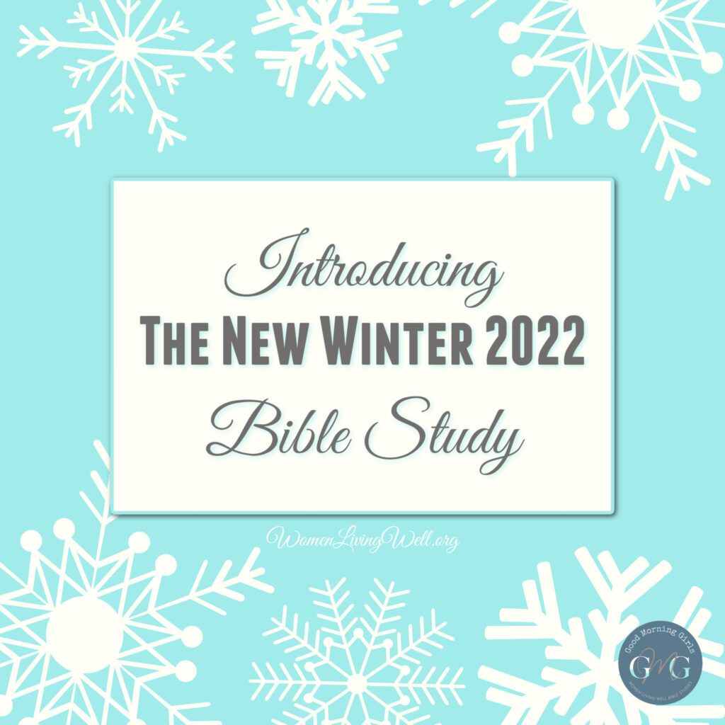 Join Good Morning Girls as we read through the Bible cover to cover one chapter a day. Here is the information you need for the winter 2022 bible study. #Biblestudy #winter #WomensBibleStudy #GoodMorningGirls