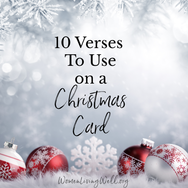 10 Verses To Use on a Christmas Card