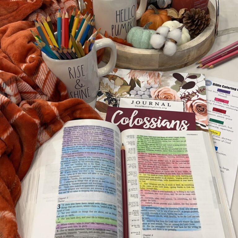 Good Morning Girls Resources (Colossians 4) - Women Living Well