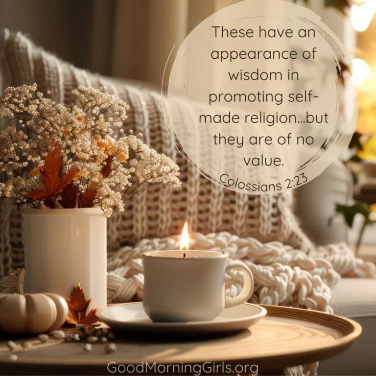 Good Morning Girls Resources (Colossians 2) - Women Living Well