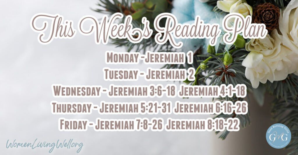 This Week's Reading Plan in Jeremiah